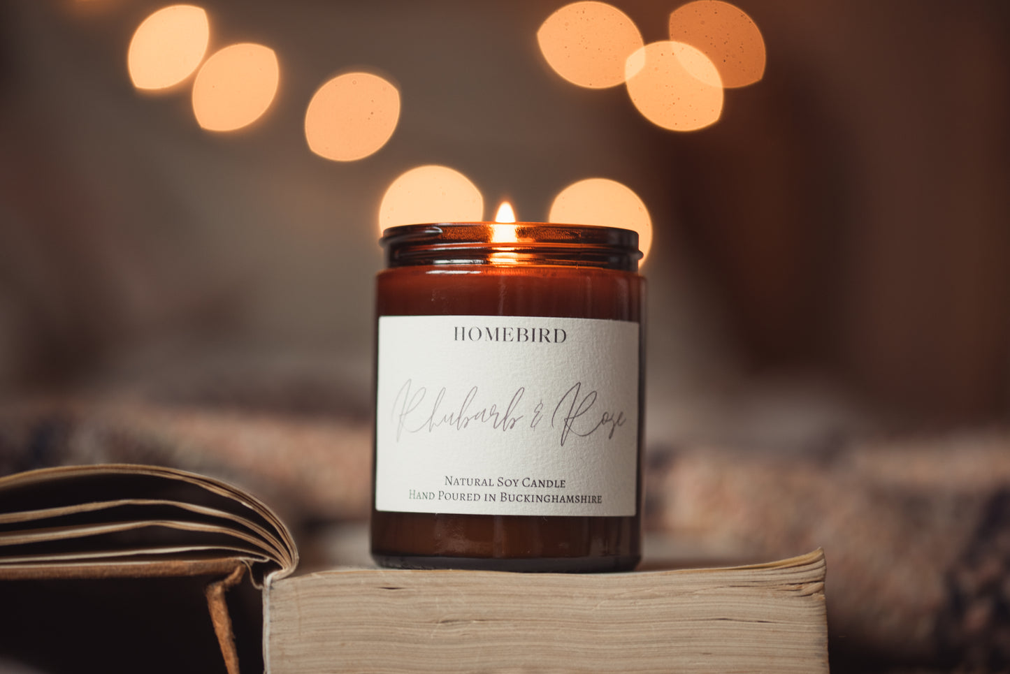 Rhubarb & Rose Candle