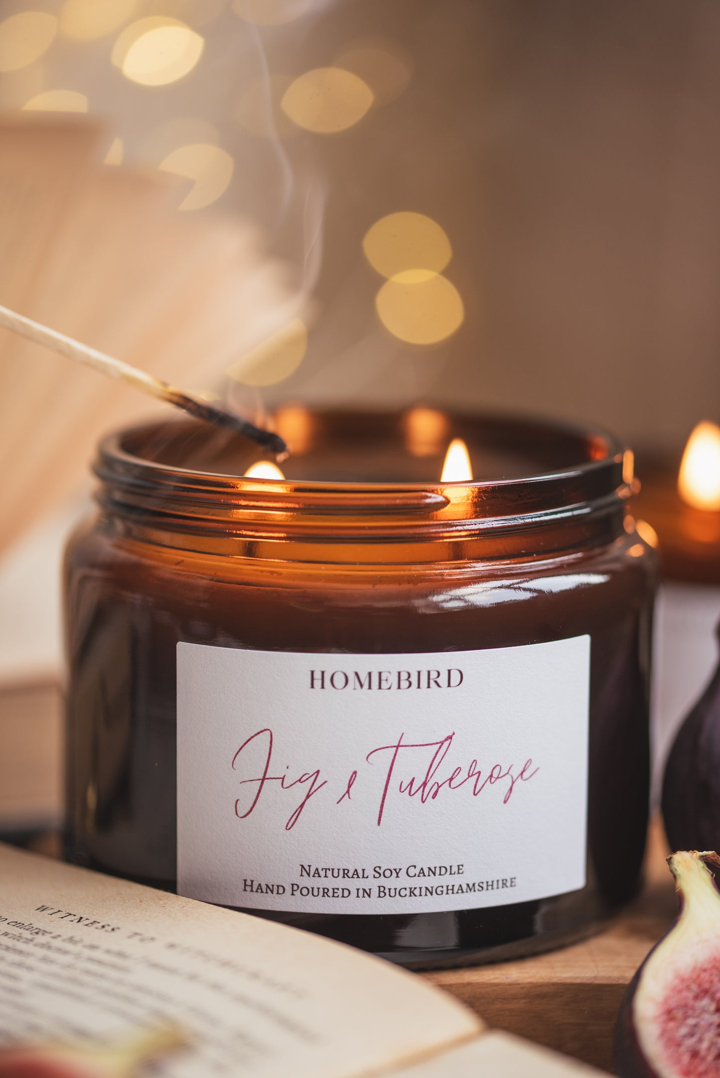 Fig & Tuberose Dual Wick Candle