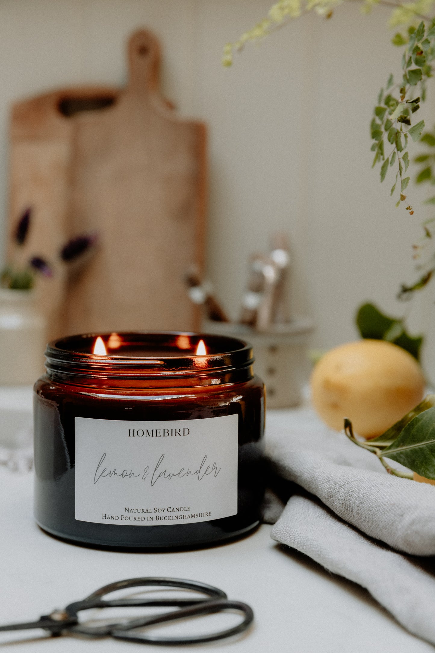 Lemon & Lavender Dual Wick Candle