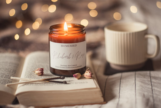 Rhubarb & Rose Candle